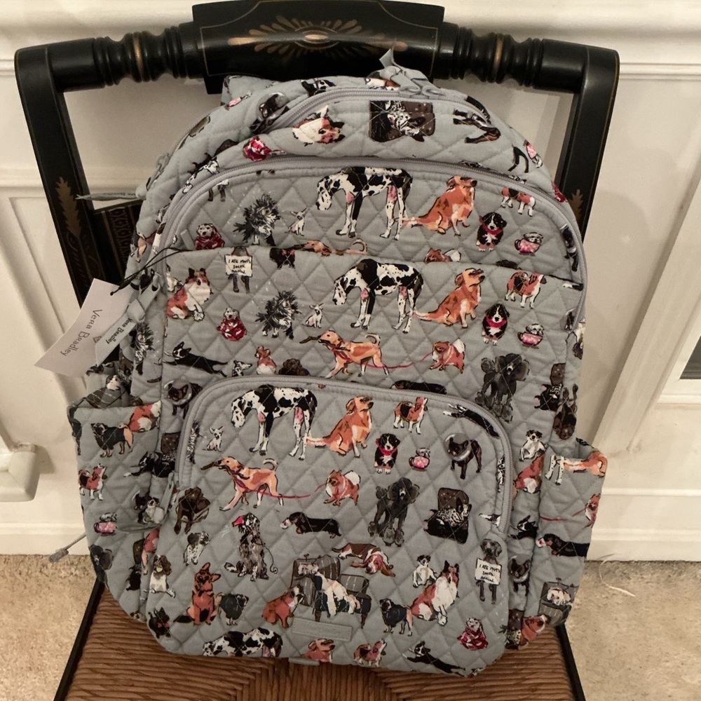 Vera Bradley Essential Large Backpack in DOG PARK